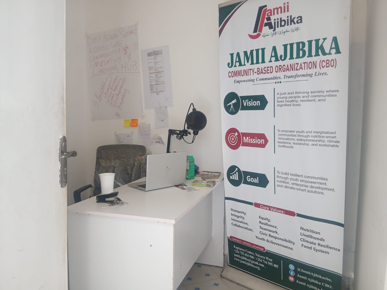 Jamii Ajibika community development activity